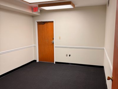 repainted office interior