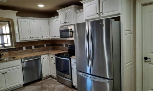 White Painted Kitchen Cabinets