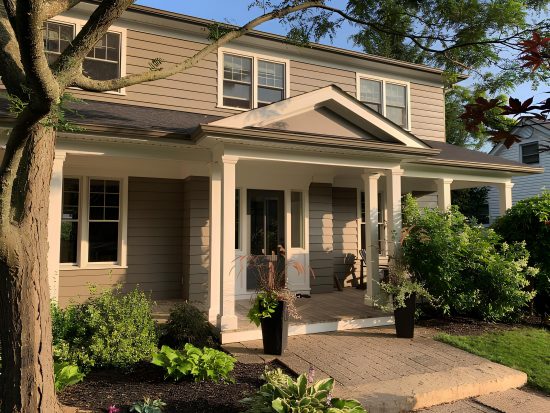 exterior wood siding staining