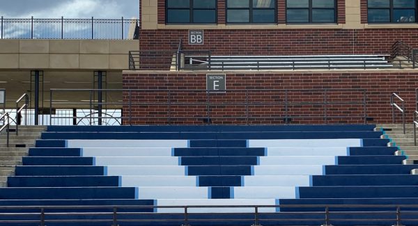 School Logo Bleacher Project at Valor Christian