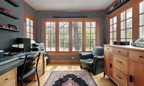 Gray & Wood Home Office