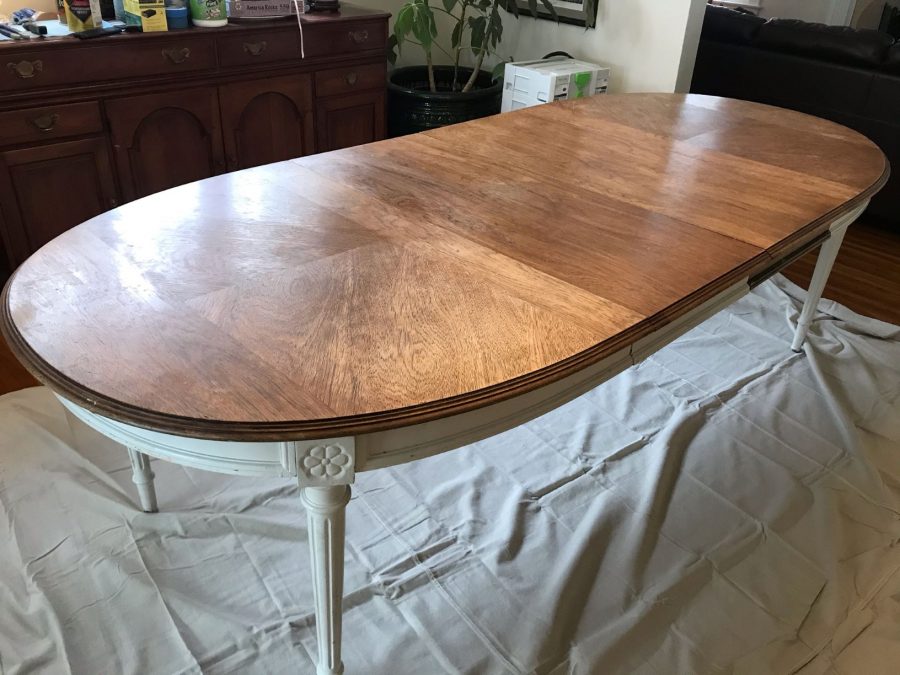 Table before refinishing project Preview Image 2
