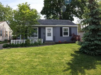 Front of home after painting