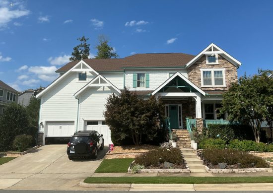 front view after painting exterior home