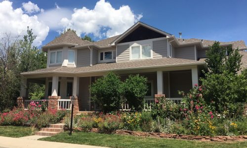 Custom Gray Exterior Repaint Project