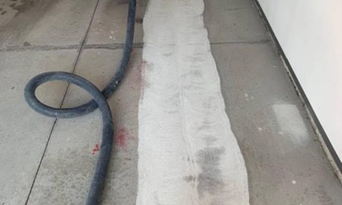 Garage Floor Coating - In Progress
