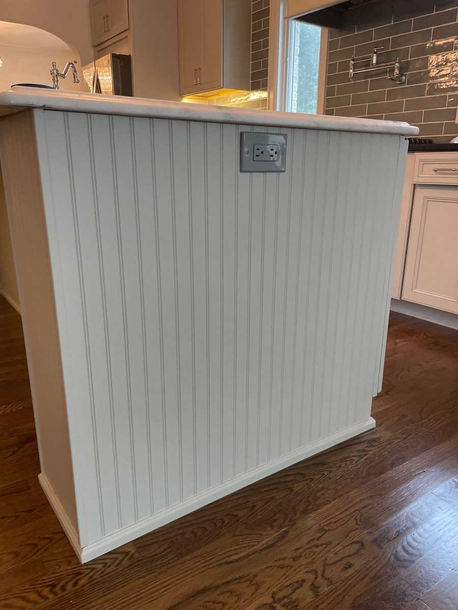 white painted kitchen island Preview Image 2