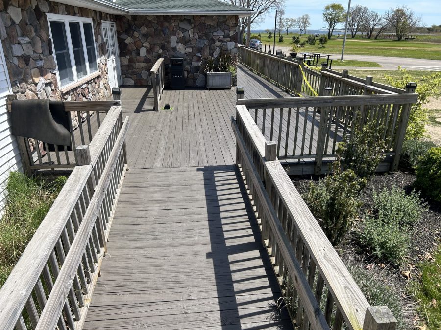 Indian Island Golf Course Deck Painting Riverhead, NY Preview Image 2