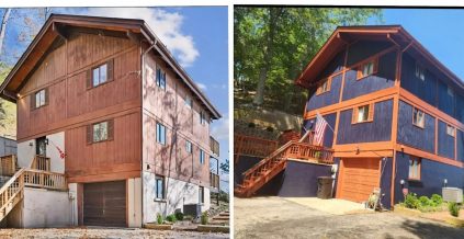 Wood Siding Exterior House Transformation ...
