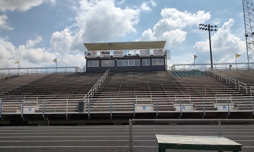 High School Football Press Box Painting
