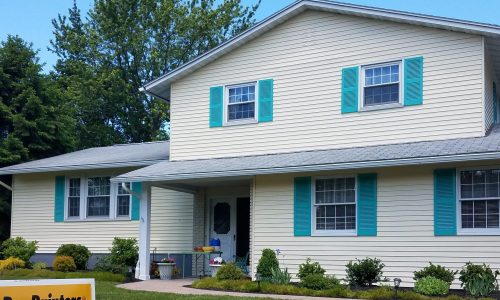 Siding & Blue Shutters