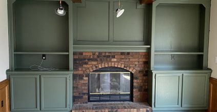 Repainted Fireplace in Urbandale, IA