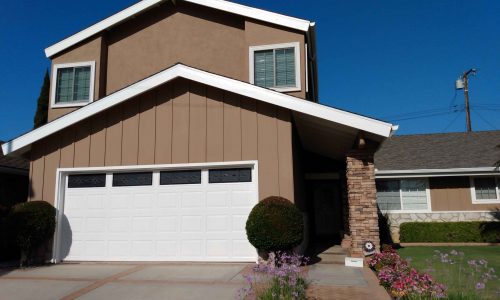 Tan & White Painted Exterior