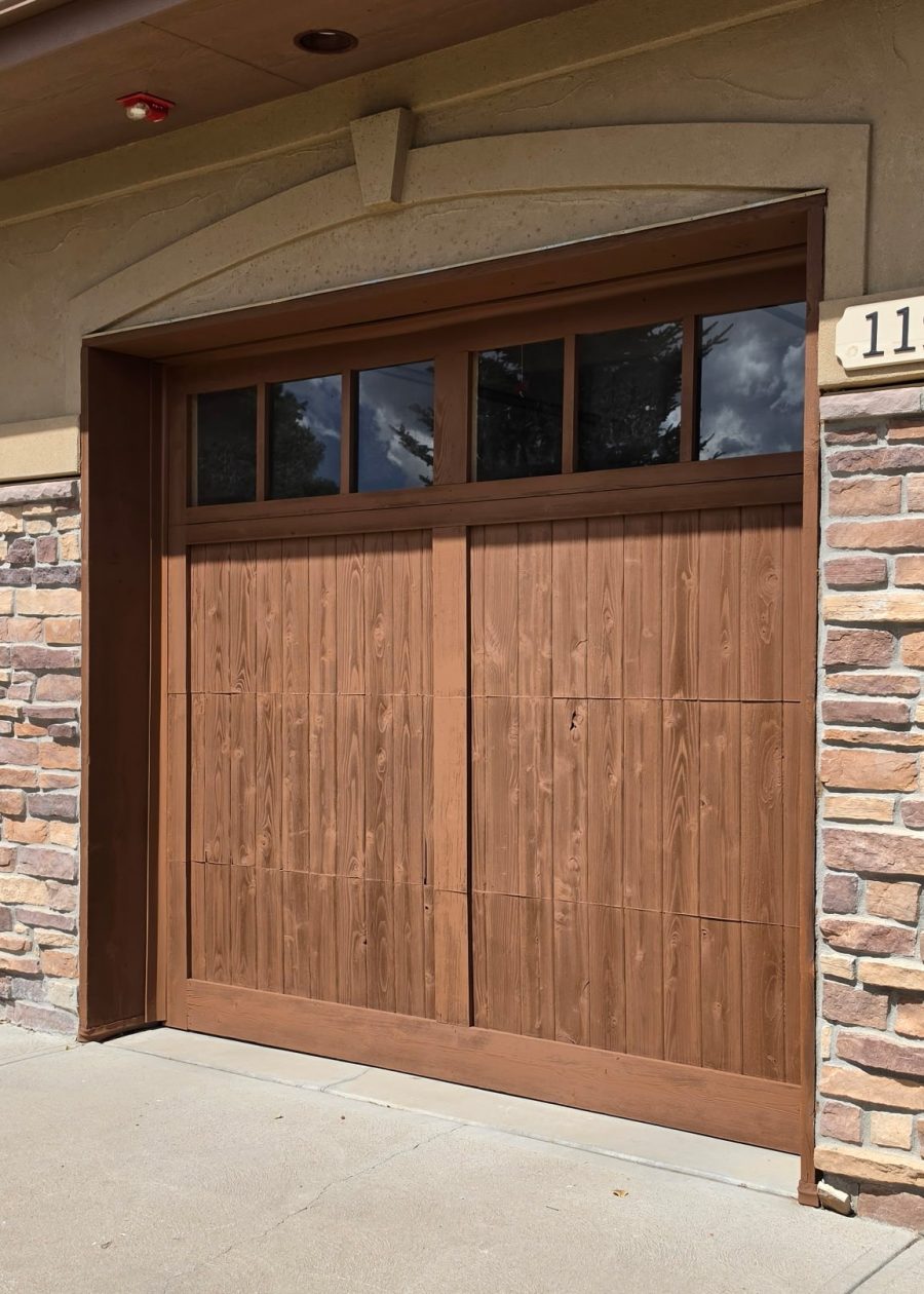 wooden home garage door after stain Preview Image 4