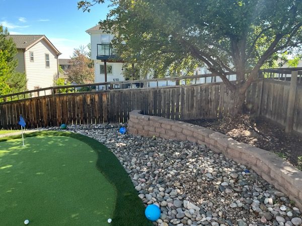 wooden fence with worn dark stain Preview Image 5
