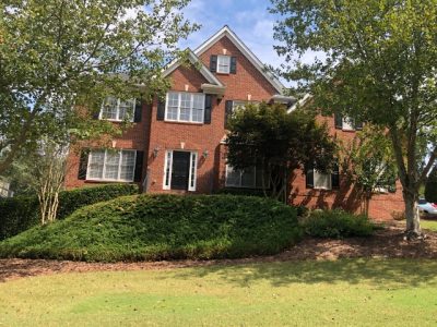 recently repainted home in roswell georgia