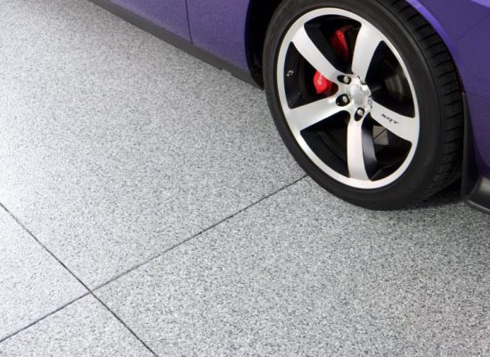 concrete painting and staining, also epoxy floor coating.