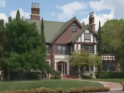 Brown and White Exterior