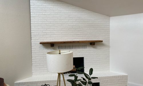 Brick Fireplace