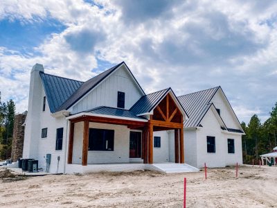 newly built home after exterior painting work