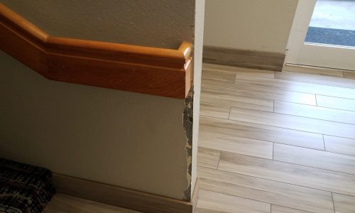Dented corner bead