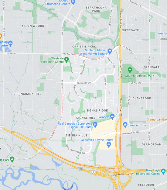 Signal Hills Map