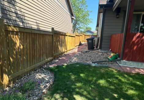 Fence Staining After Repairs from Weather Damage