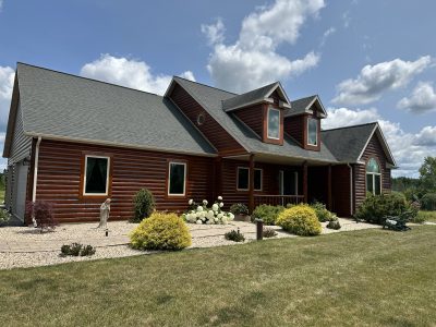 Log Home Staining