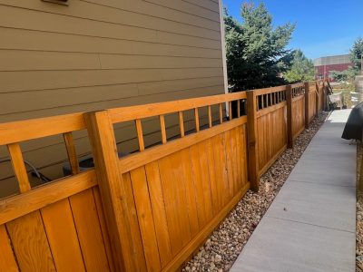 Re-Stained Fence | Residential Project