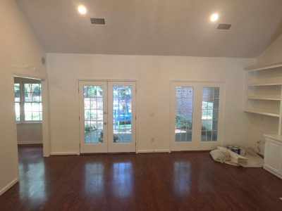 interior room after repaint
