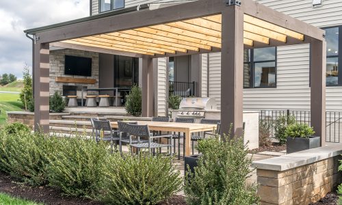 Pergola Staining