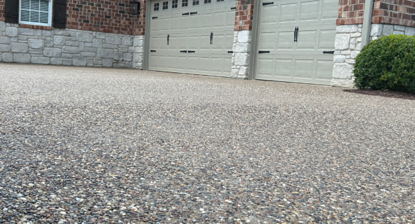 Concrete Residential Driveway Project Residential In High Sheen Sealant, St. Charles