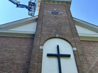 Church Steeple Trim Painting