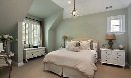 A bedroom color chosen for calm