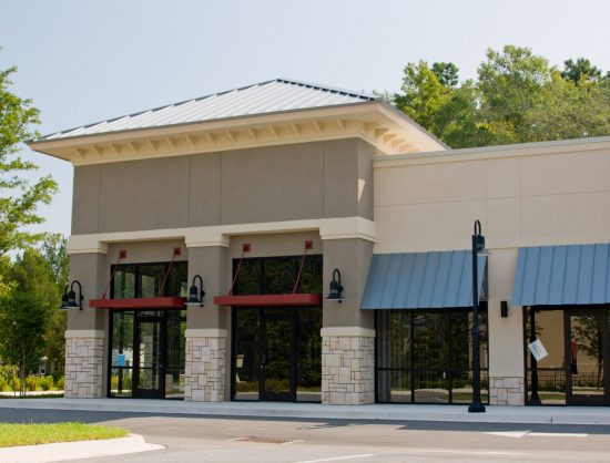 retail storefront exterior painting services