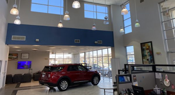 auto dealership painting project