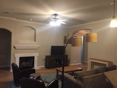 Living room painting by CertaPro house painters in Austin, TX