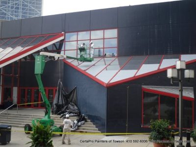 Aquarium Painting over Atrium