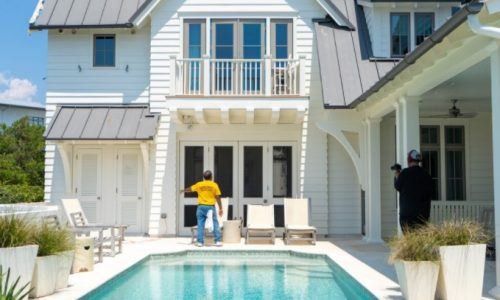 Residential exterior painting services