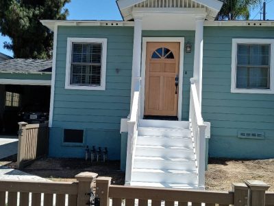 San Diego House repainted.