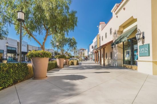 painted shopping center