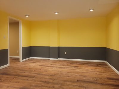 empty repainted home interior room