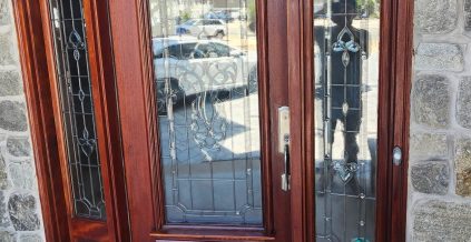 Mahogany Door Staining