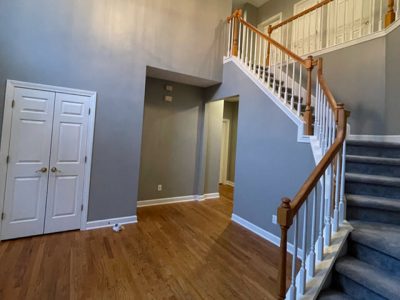 photo of repainted foyer