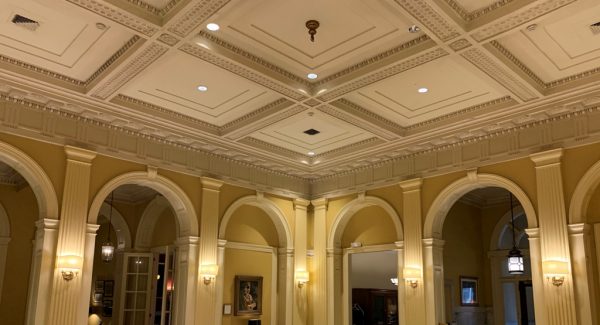 Interior of Racquet Club repainted