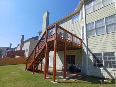 photo of stained deck in marietta