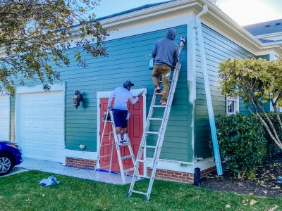 certapro chapel hill nc painters working on home exterior