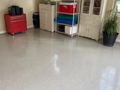 Garage Floor Painting Project in Lucas