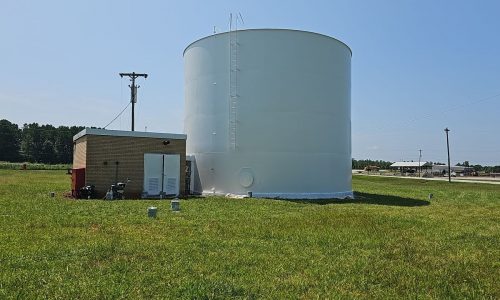 Commercial Industrial Water Tank and Metal Utility Door Painting