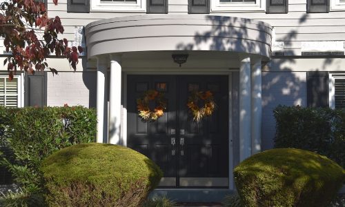 Black Front Door Paint Job